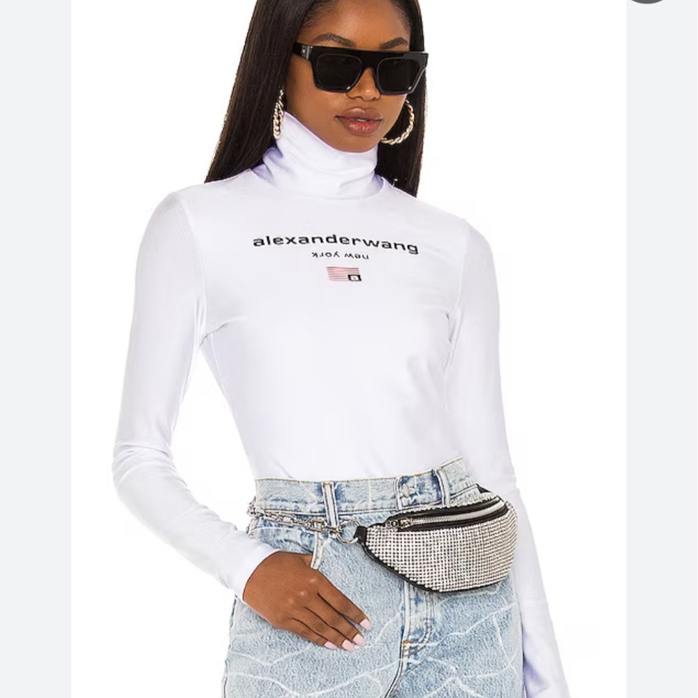 Alexander wang mock neck body suit M